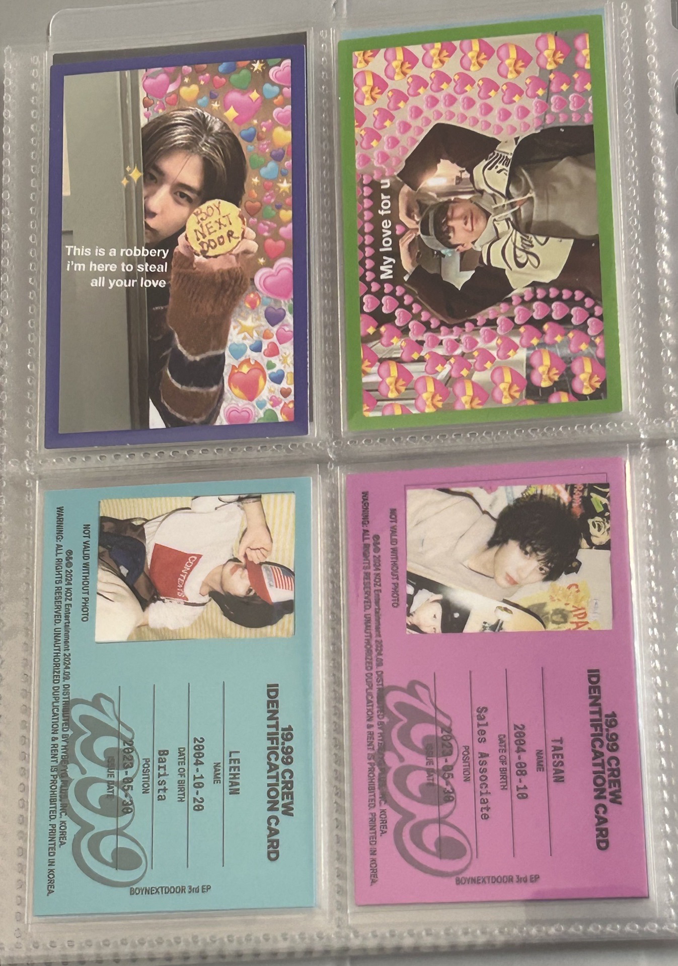 李涵、宰鉉迷因卡&李涵、泰山 ID卡💗