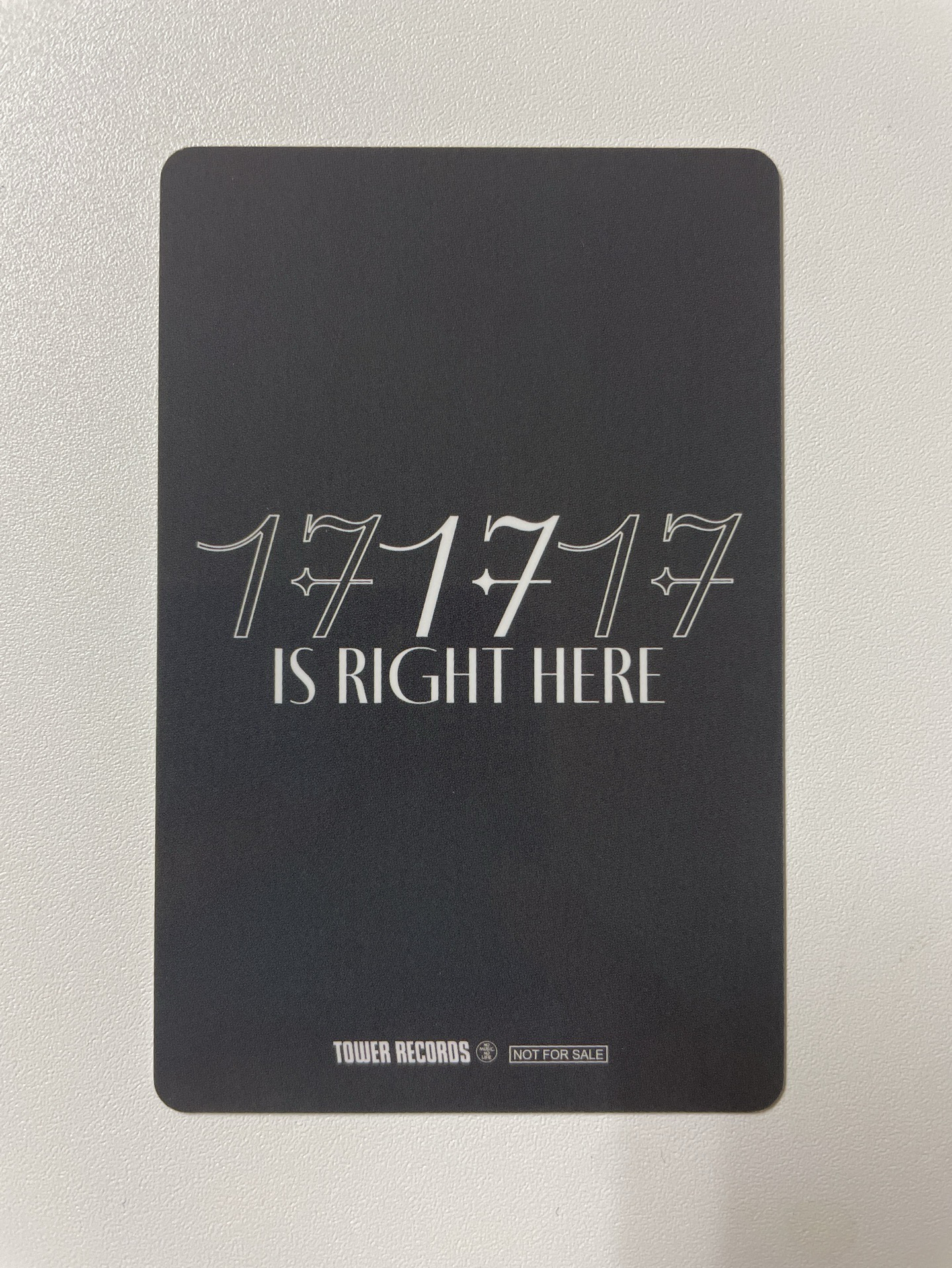 精選專 17 is Right Here 塔店 特典卡-淨漢