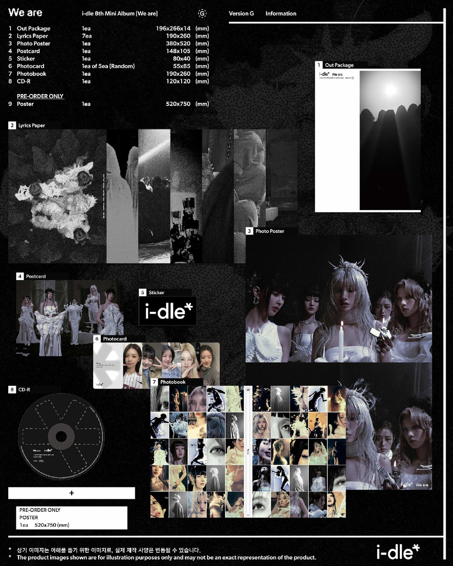 全新未拆 迷你八WE ARE G版專輯 含摺疊海報