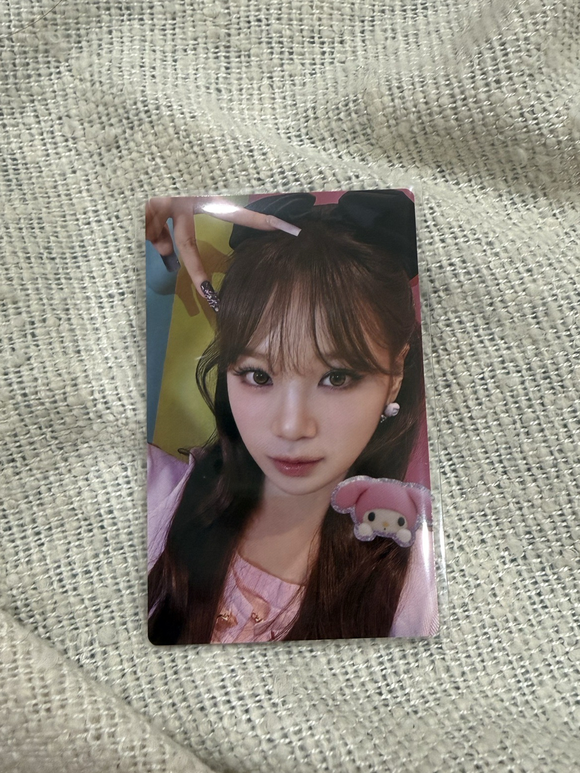 LE SSERAFIM 采源 三麗鷗聯名專小卡+空專