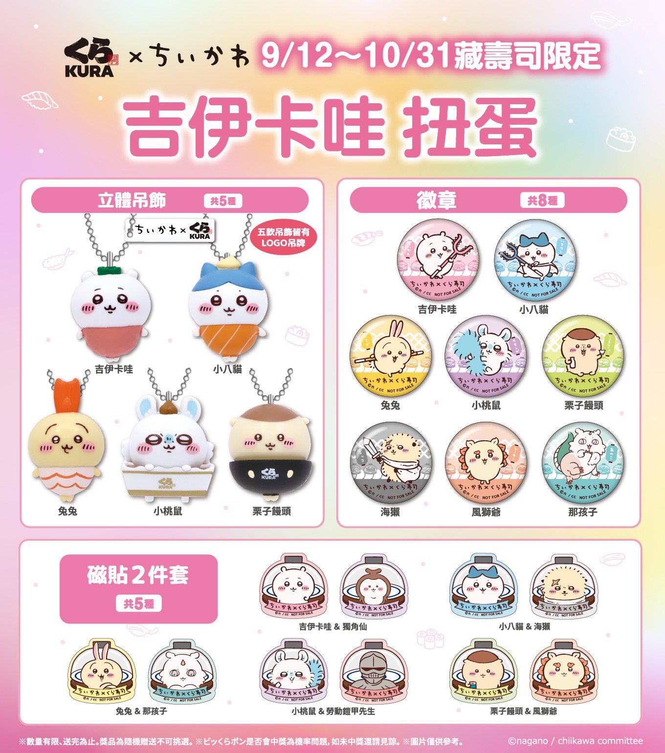 2025年9月 藏壽司聯名限定活動扭蛋