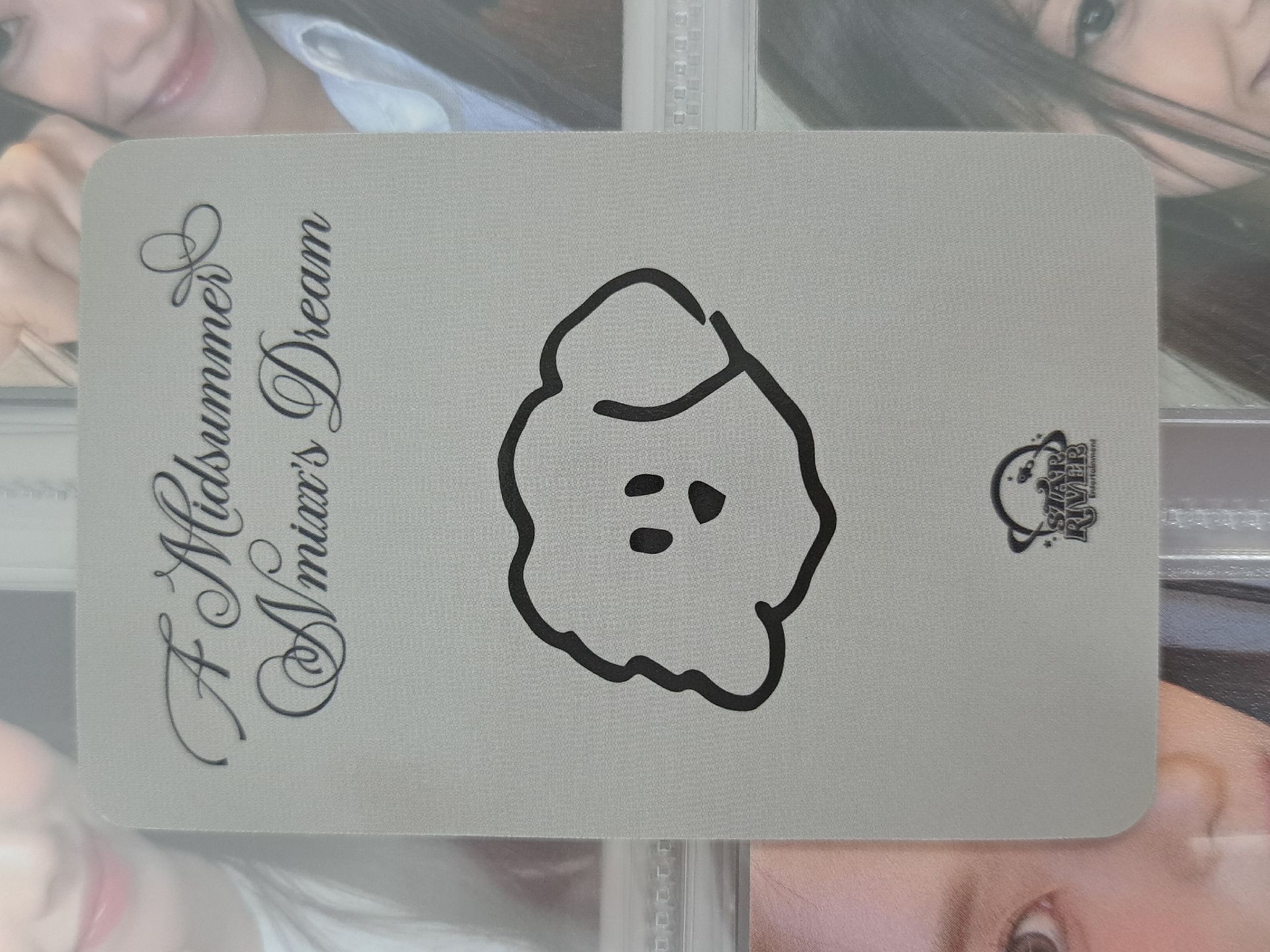 星河 幸運卡 羽毛球拍友 塗鴉卡背