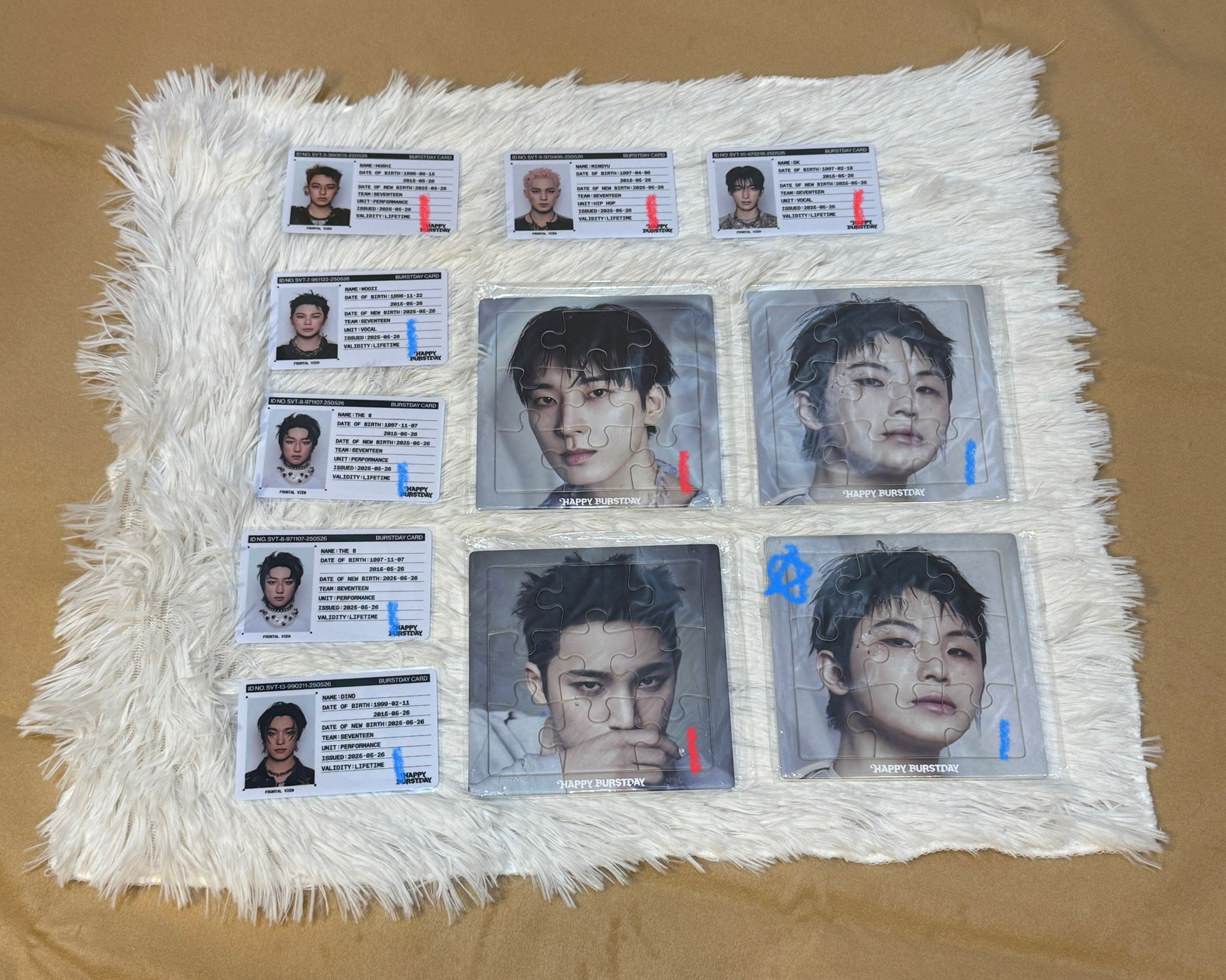 正五 拼圖、ID卡❤️💙