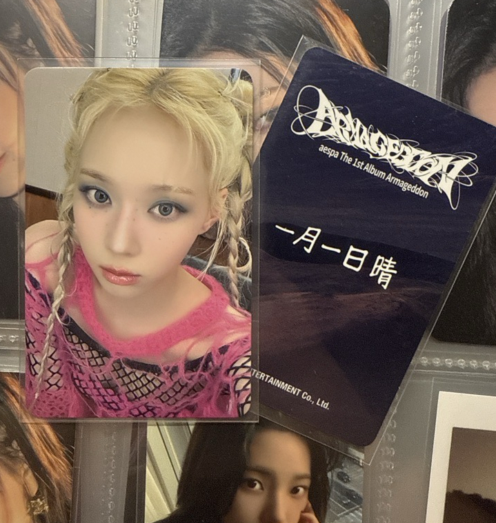 aespa Winter 中文卡背 愛豆驛站A冬