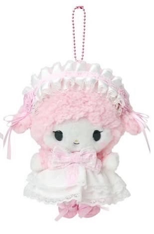 三麗鷗｜彼安諾小羊花嫁婚紗吊飾娃