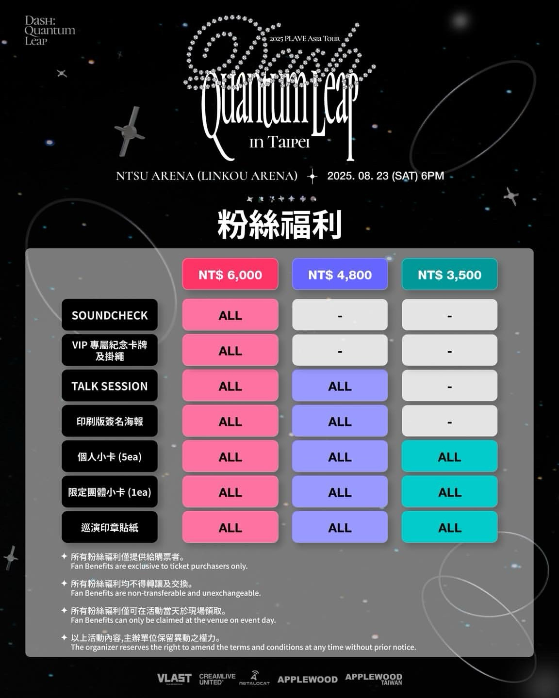 台灣場入場特典