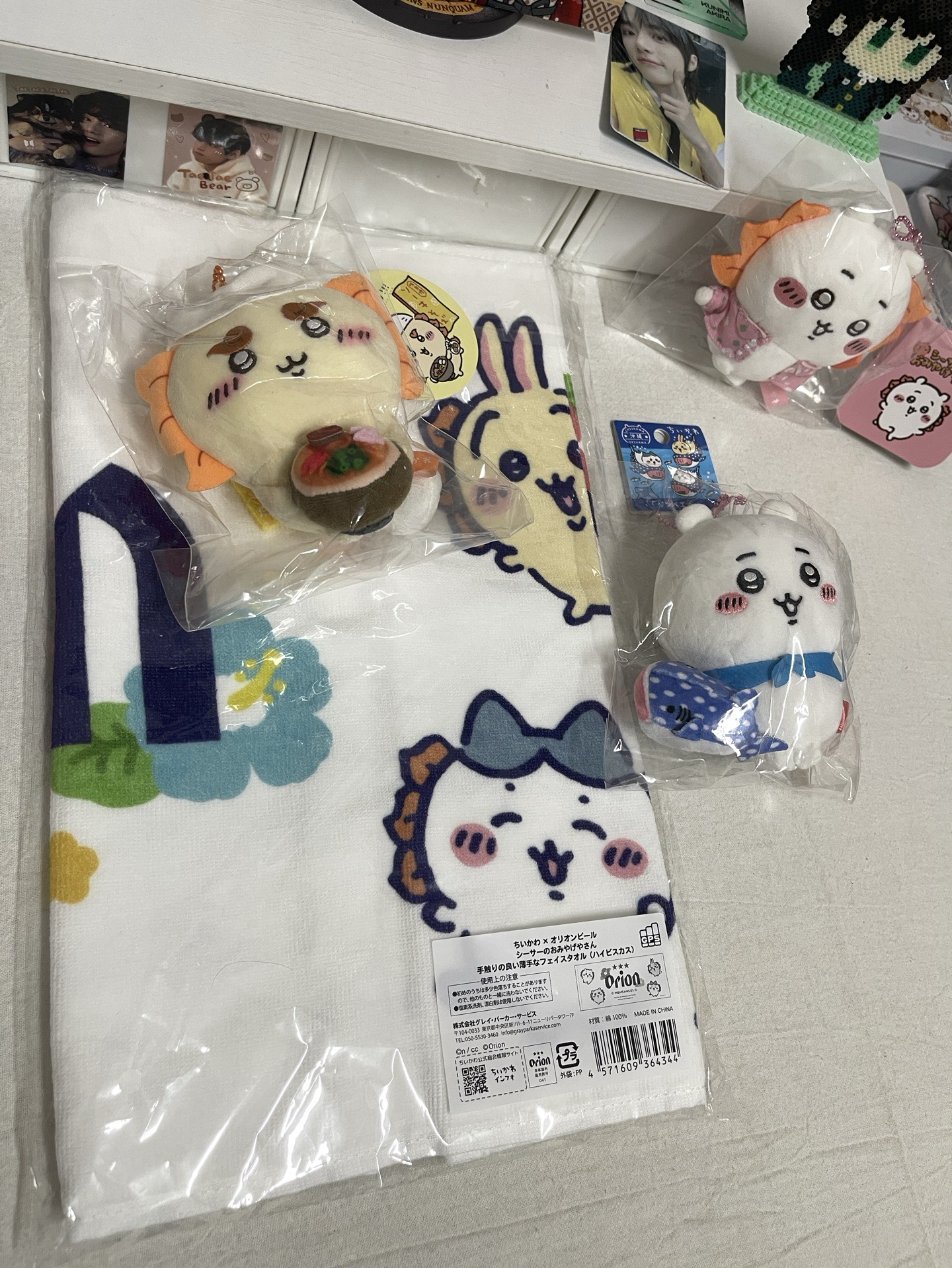 沖繩限定 吉伊卡哇周邊 吊娃 毛巾 髮夾