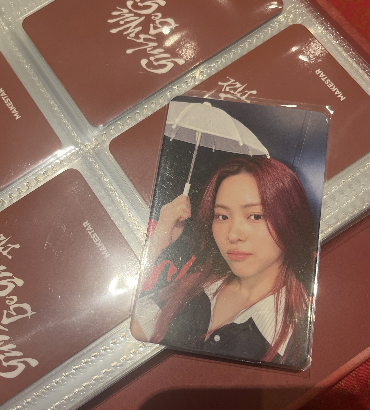 ITZY 申留真 雨傘溜 GWBG ms特典卡