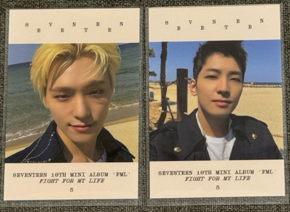 SEVENTEEN FML 迷你十輯 迷10 克拉盤 QOO10 通路特典卡 小卡 圓佑 李燦DINO