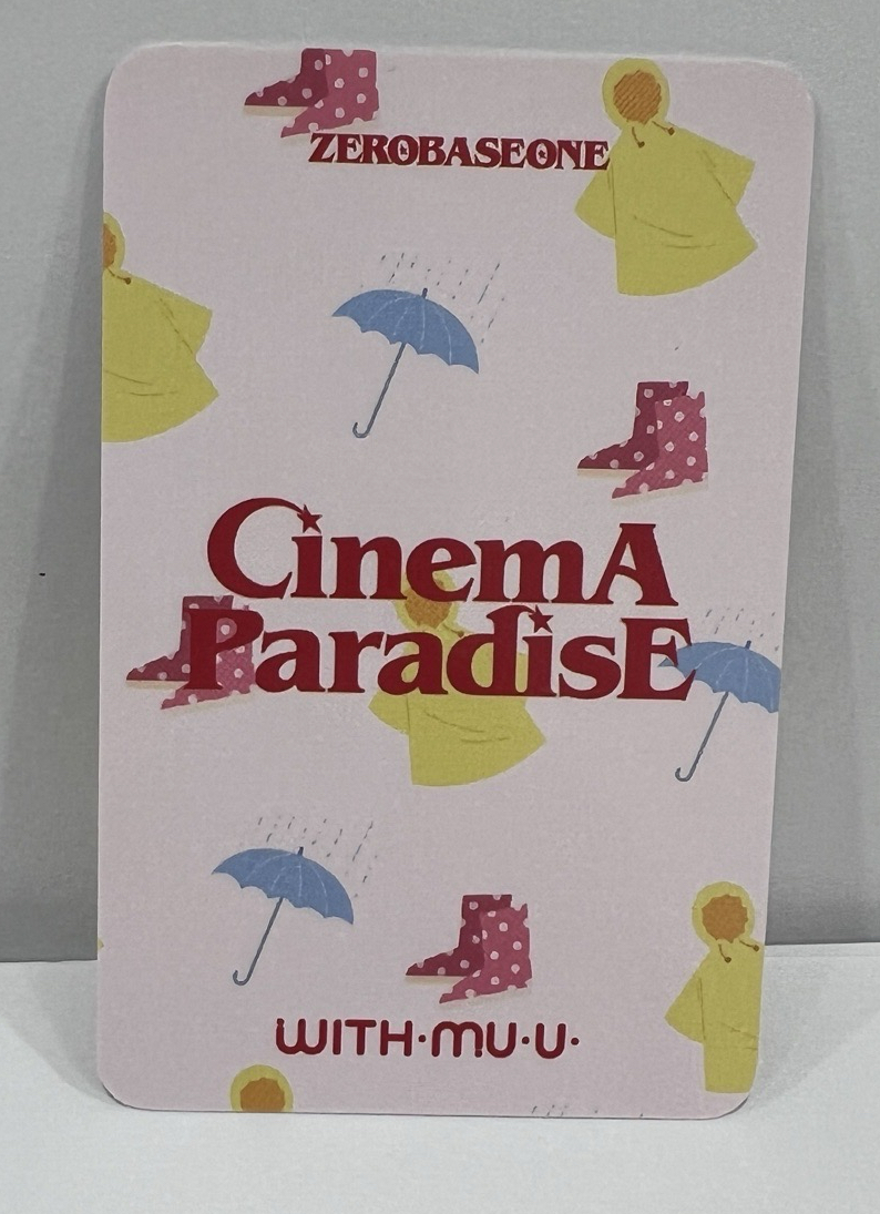 KIM JIWOONG 金地雄 迷四 WM 幸運卡 雨衣 