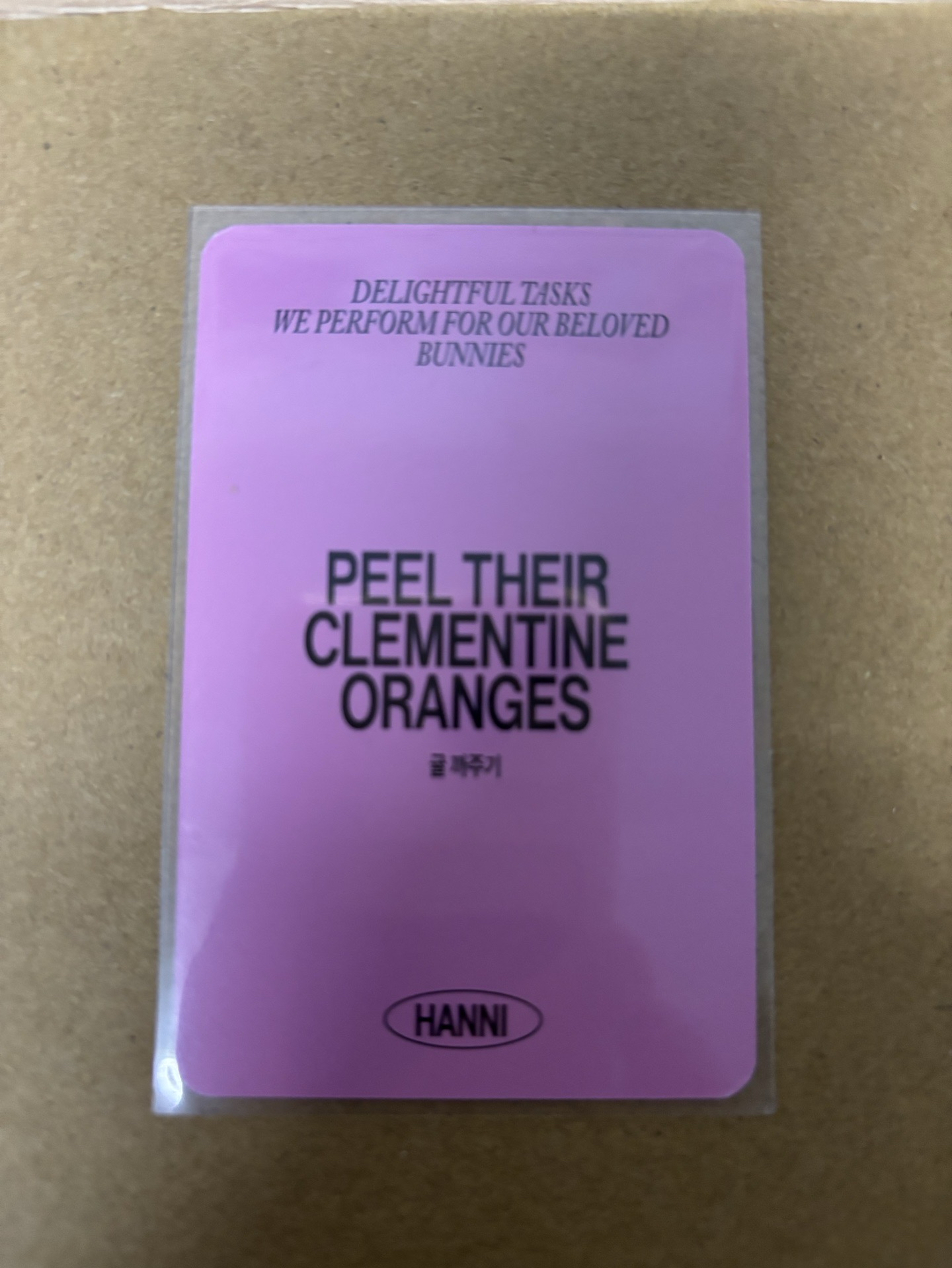 New jeans Hanni 2025SG 年曆卡 