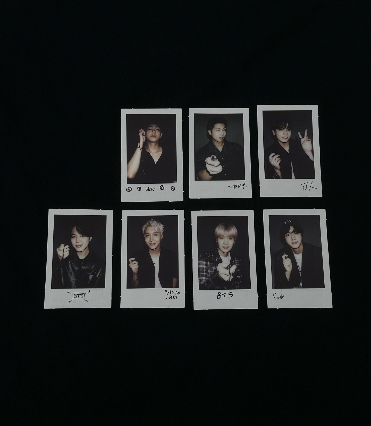 BTS 團體寫真拍立得
