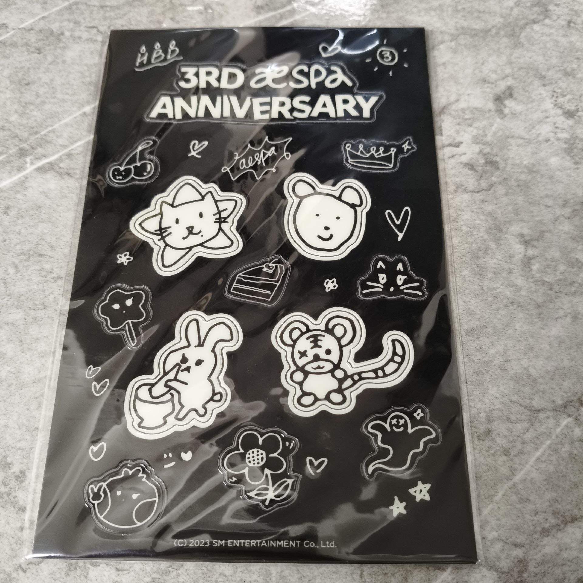aespa 三週年 夜光貼紙
