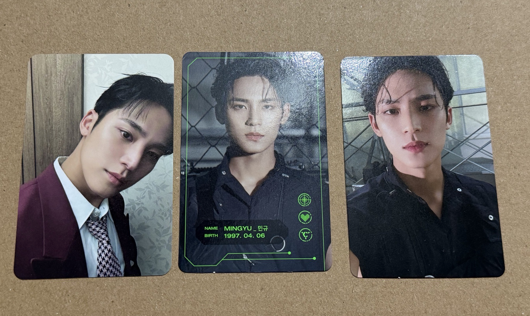 SEVENTEEN  珉奎 MINGYU 七期會員禮 三張不拆 克拉盤