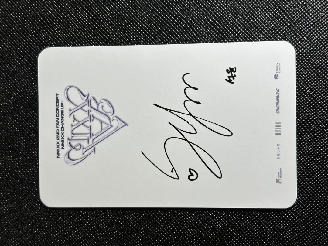 NMIXX 2ND FAN CONCERT IN TAIPEI Day 2 入場卡 薛