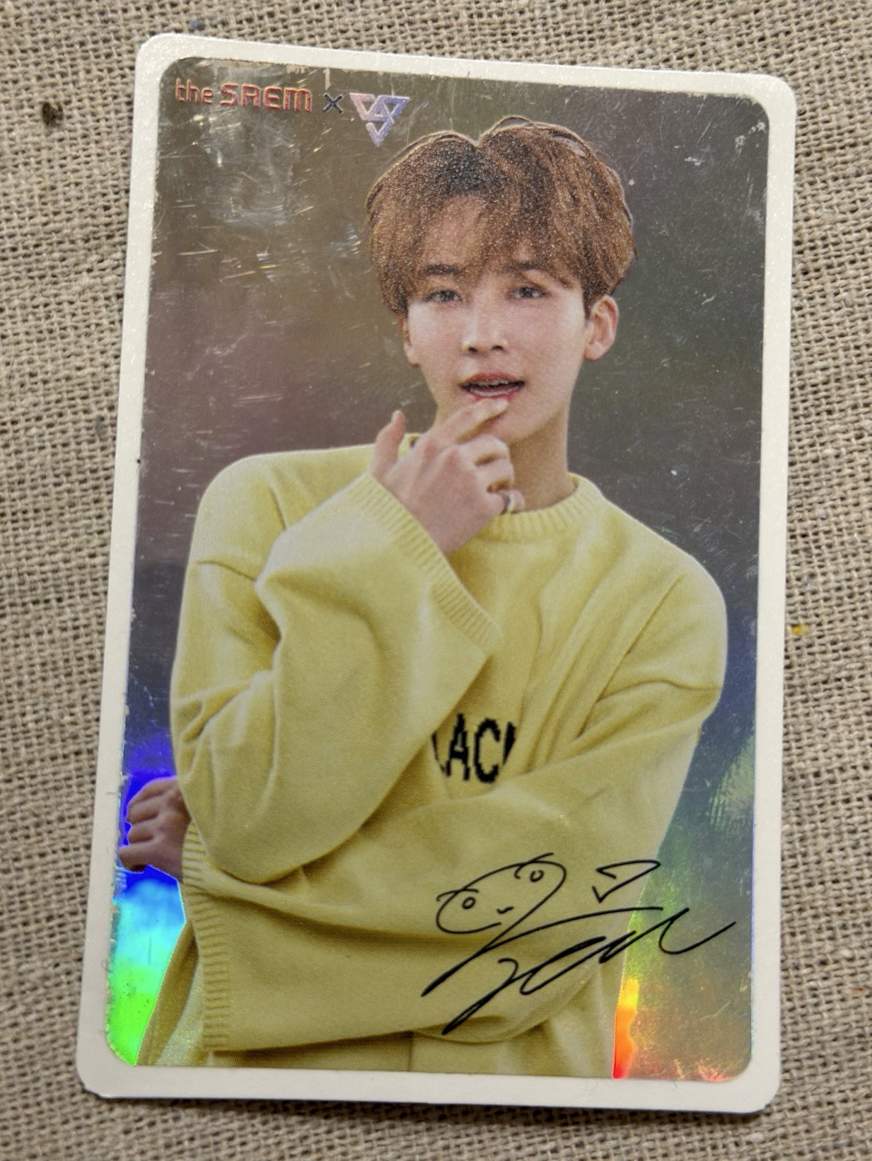 SEVENTEEN 淨漢 代言貼紙卡 早期 稀有