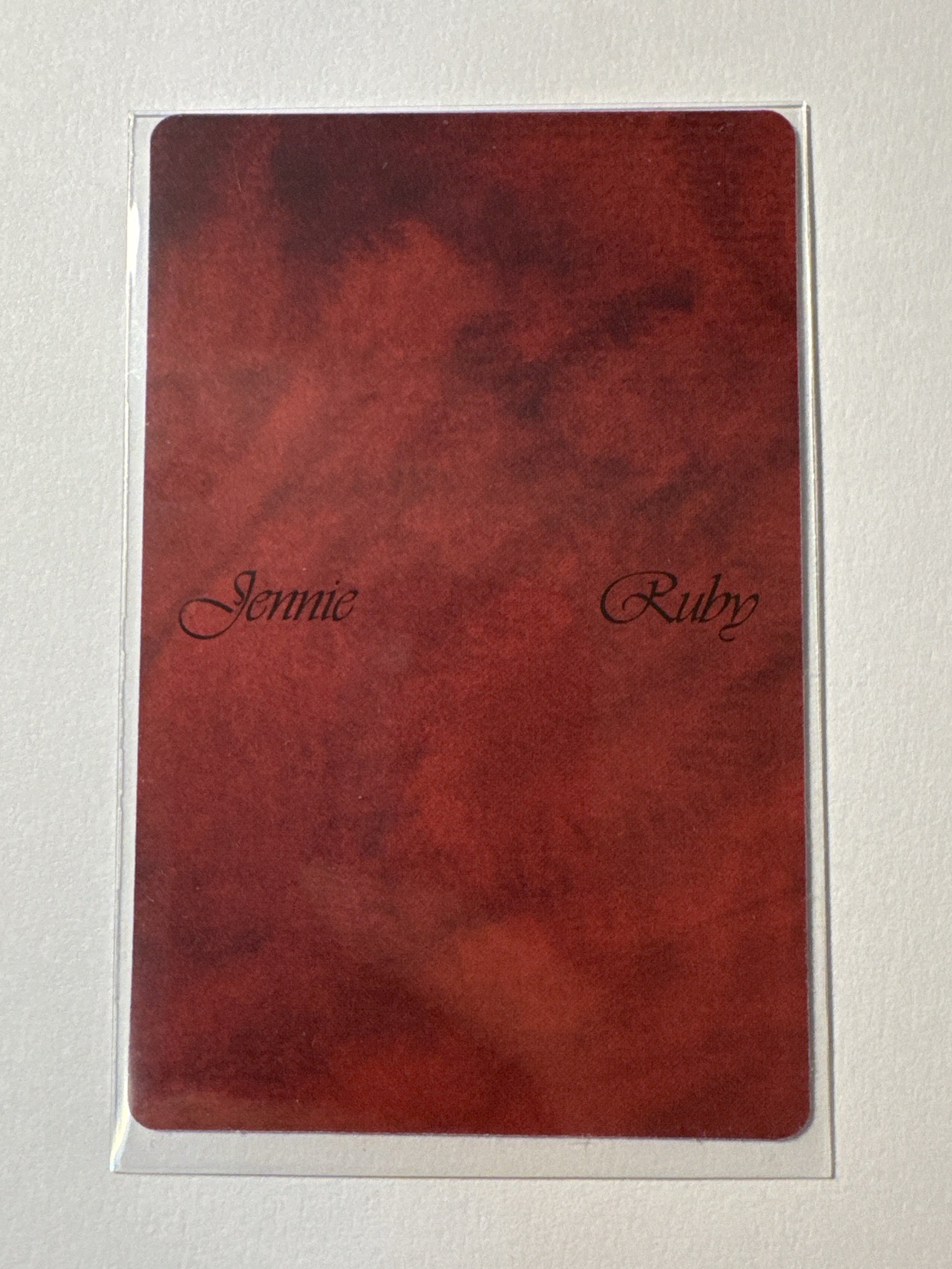 Jeenie Ruby紅版專輯小卡