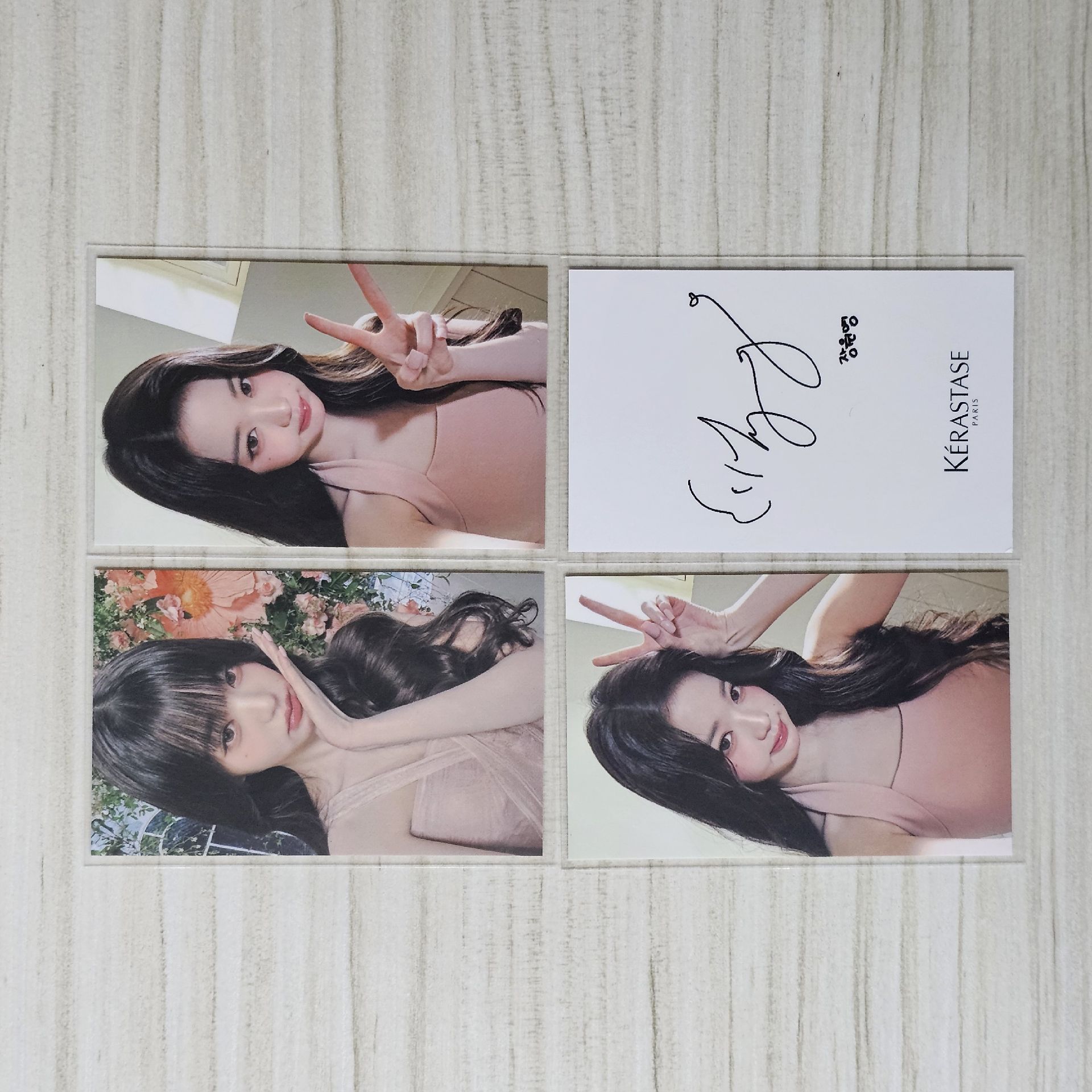 員瑛 卡詩代言 一套三張