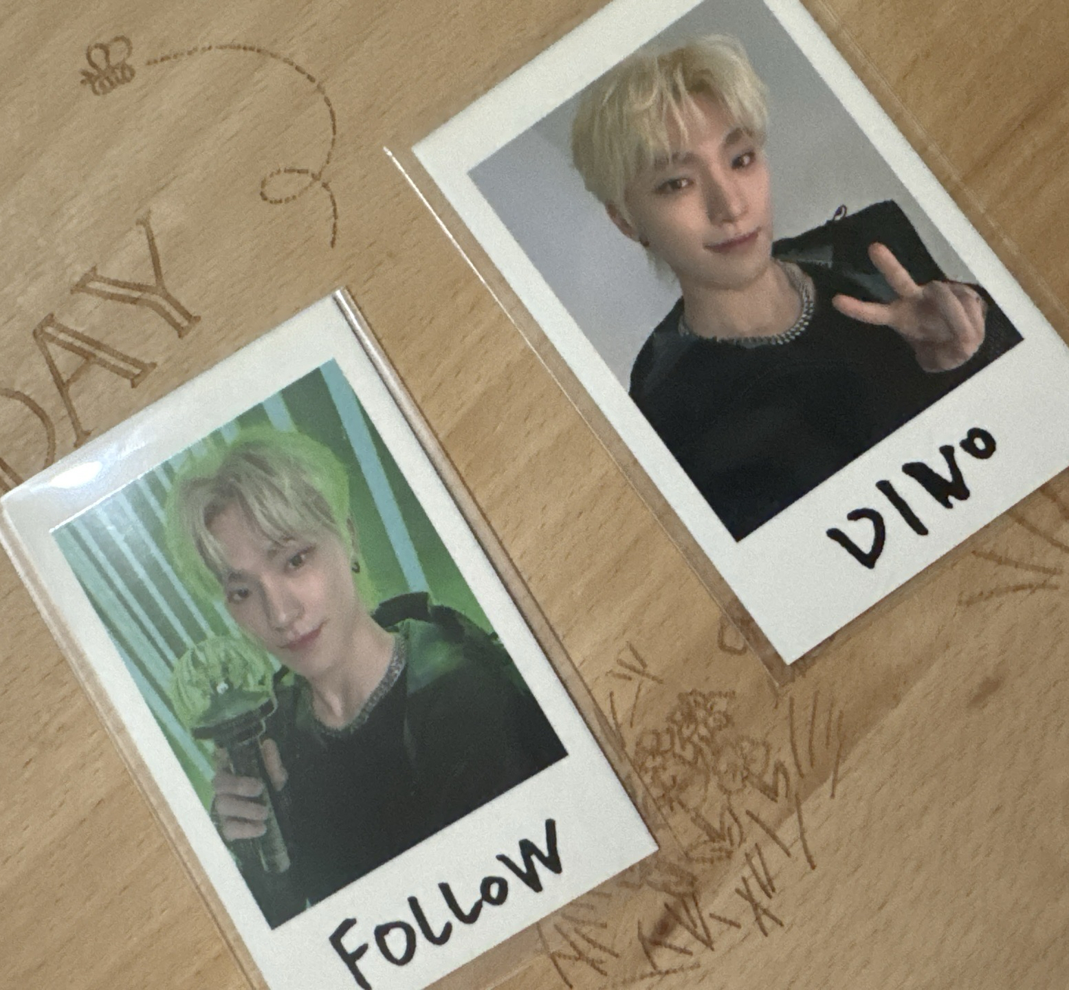 Seventeen Dino follow 拍立得貼紙卡