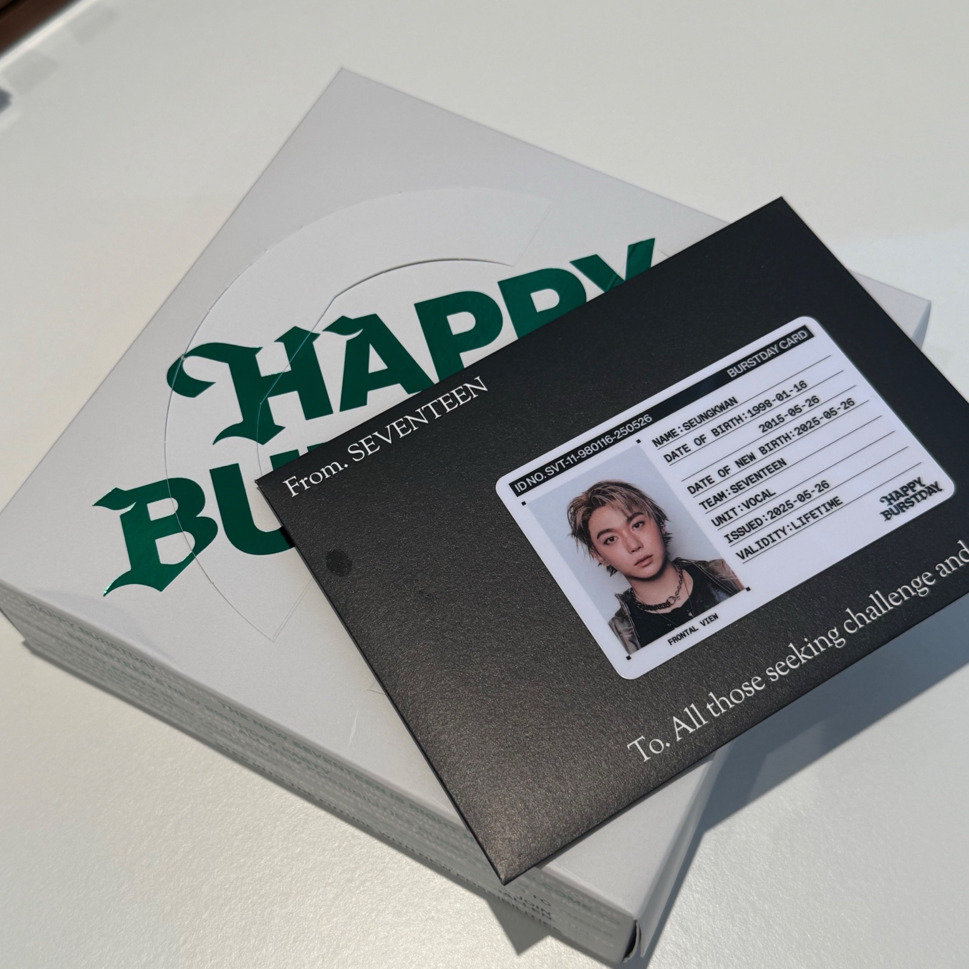 空專 白色NEW BURSTDAY + 夫勝寛ID卡