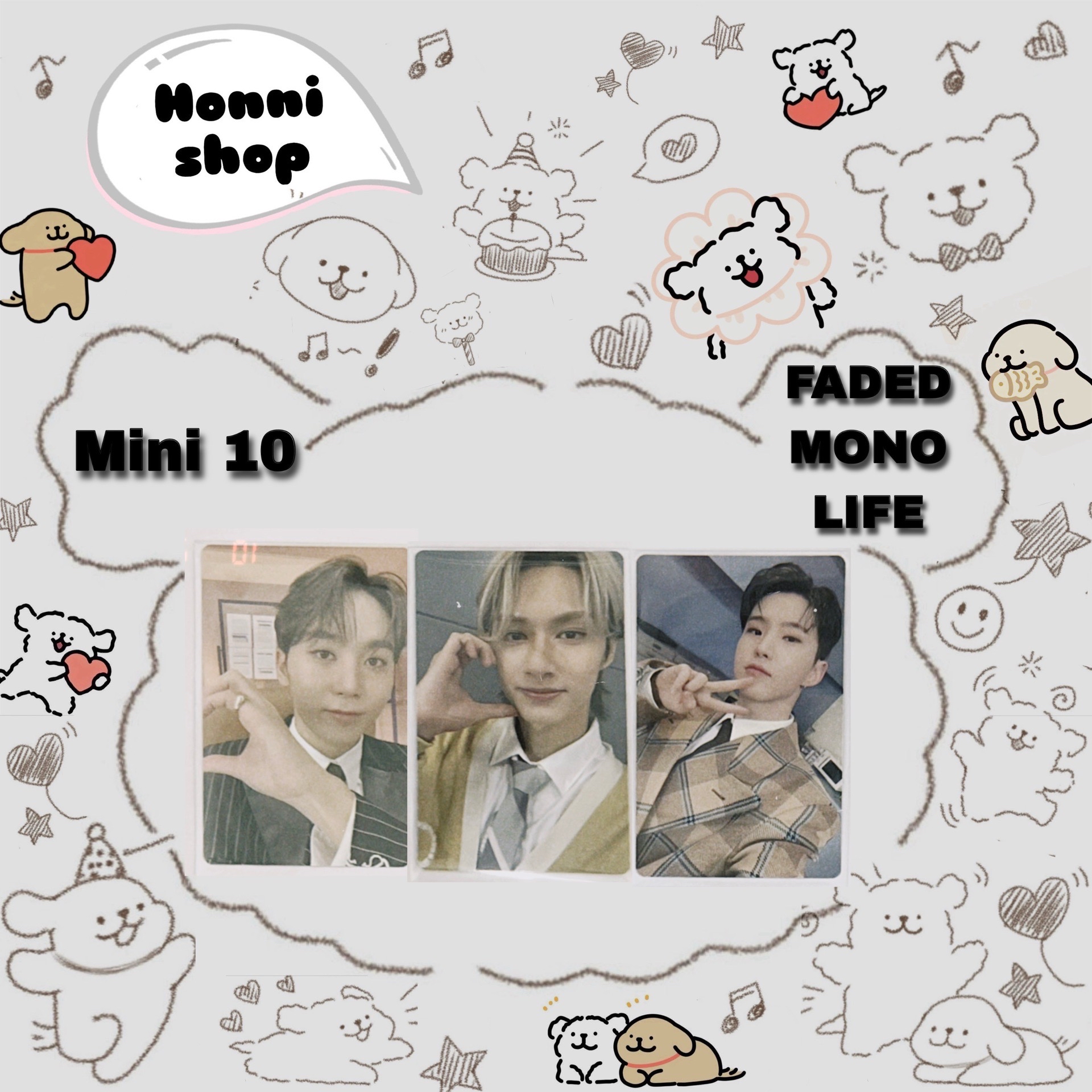 MINI10 專輯卡 ｜FADED MONO LIFE ver.