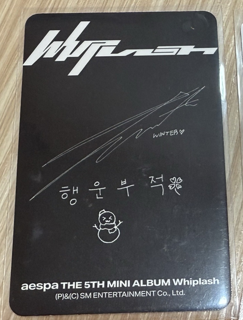 aespa winter 日專卡
