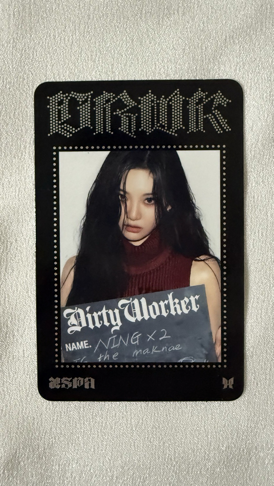 aespa Dirty Work 隨機卡 黑版官拍寧