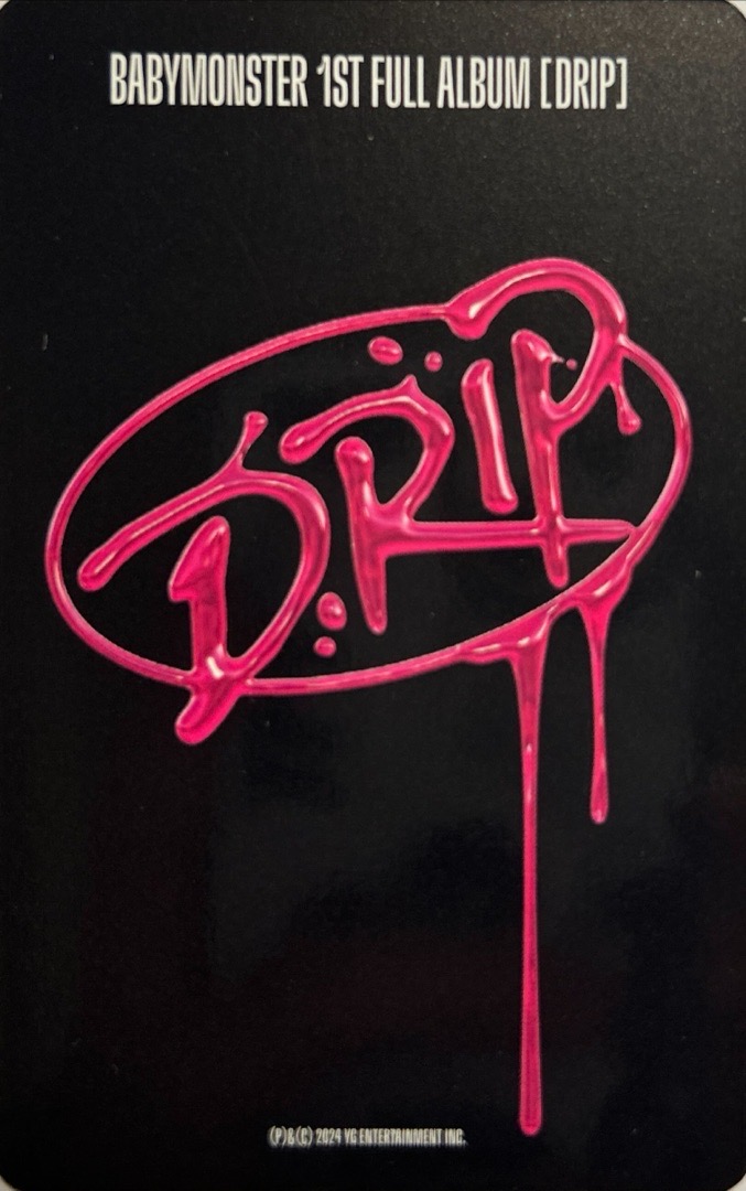 BABYMONSTER DRIP ZIPLOCK版 ASA專卡