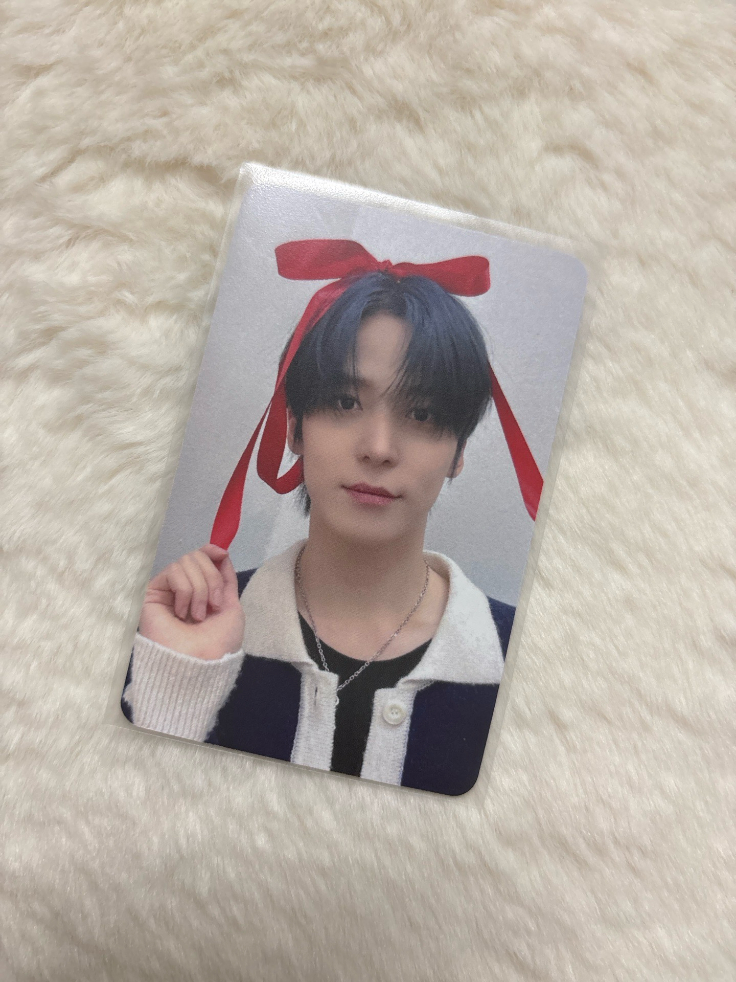 紅色蝴蝶結卡-潤浩