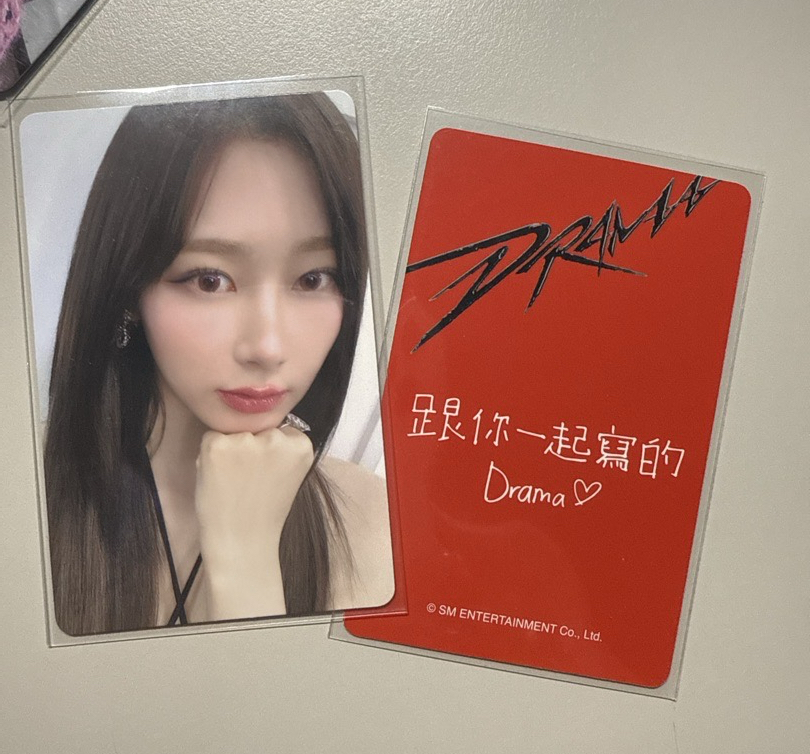 aespa Giselle km簽售 中文卡背