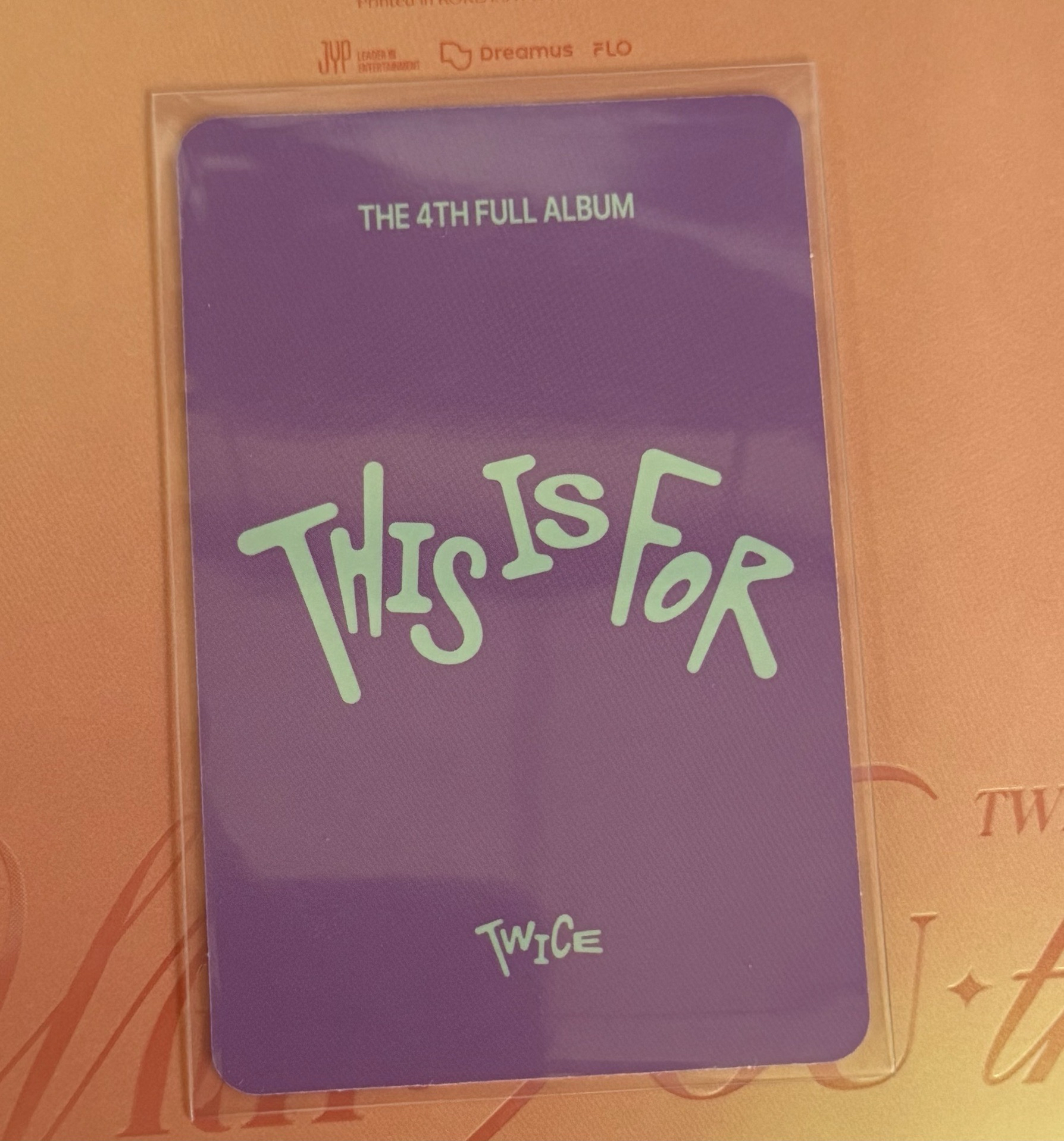 Twice This is for 專輯小卡