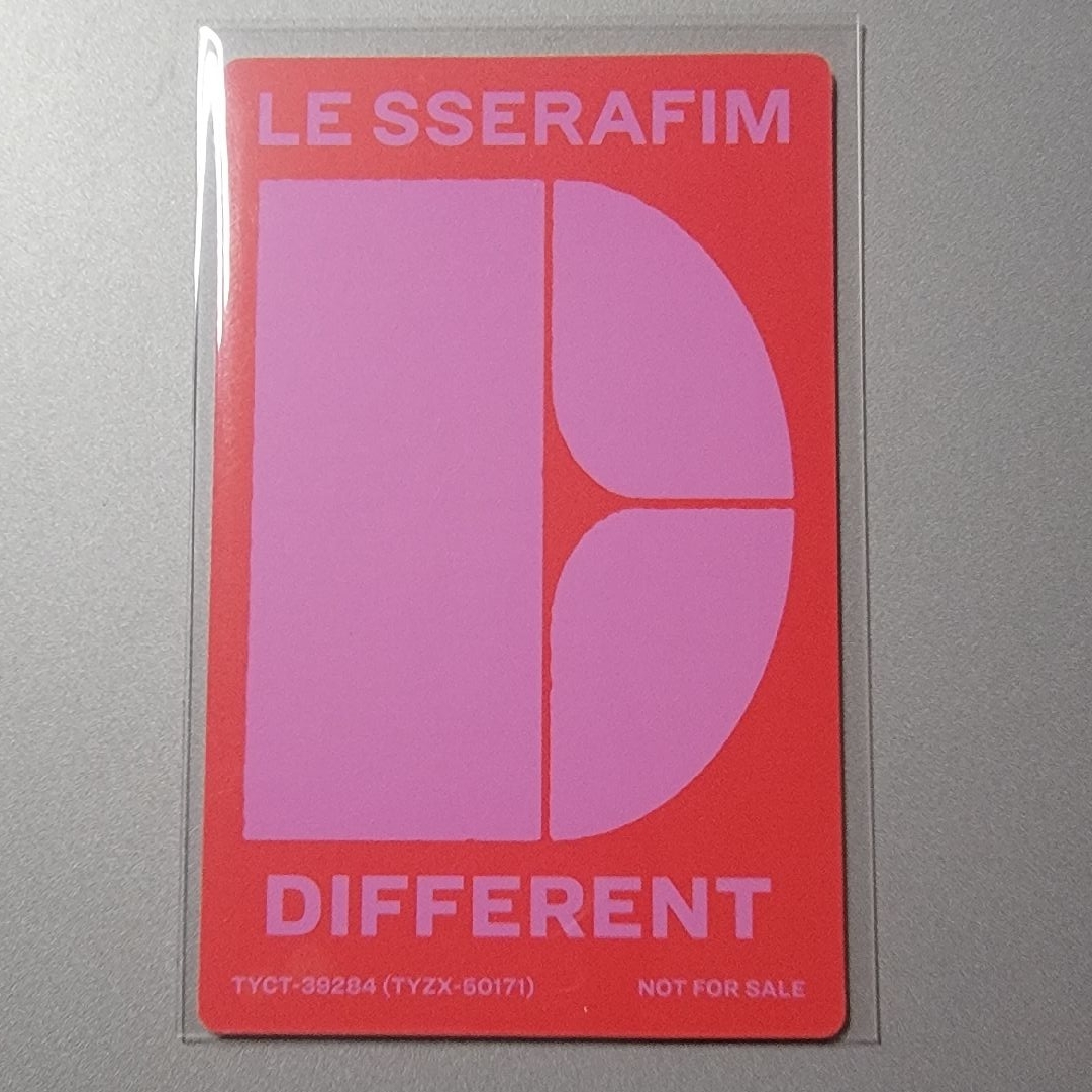 Different 初回限定盤B 專卡櫻