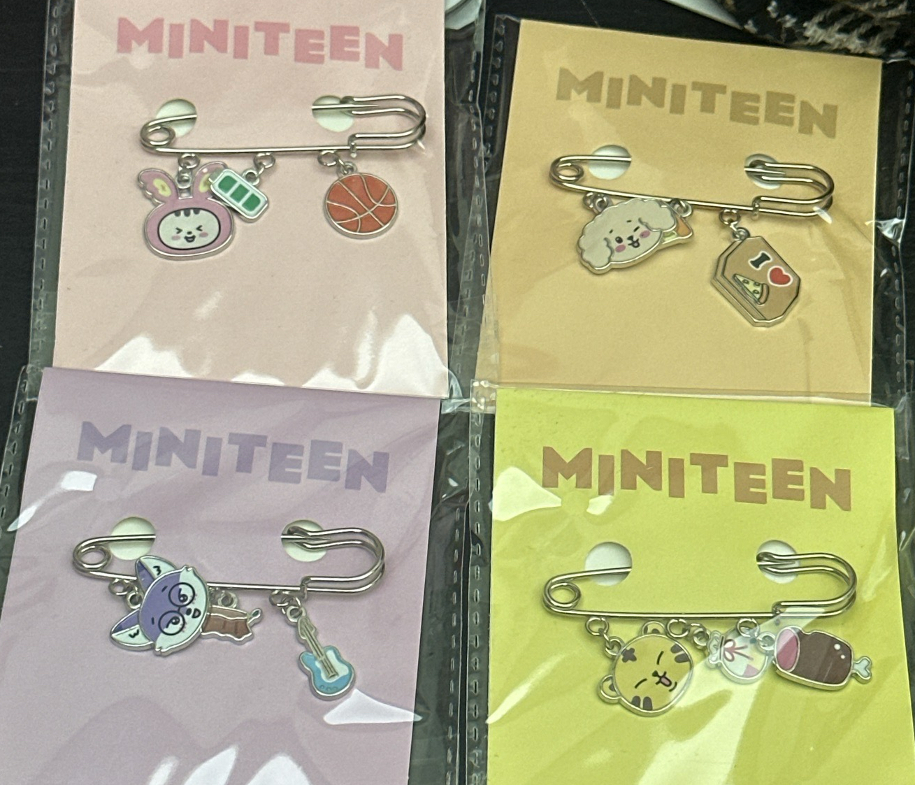 Miniteen 金屬別針 淨漢 圓佑 碩珉 hoshi 