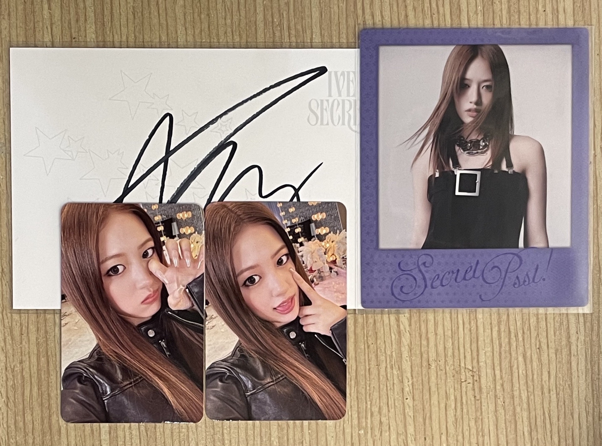 直出不綁/SECRET 美網 安親簽名信片+安特典+安專卡