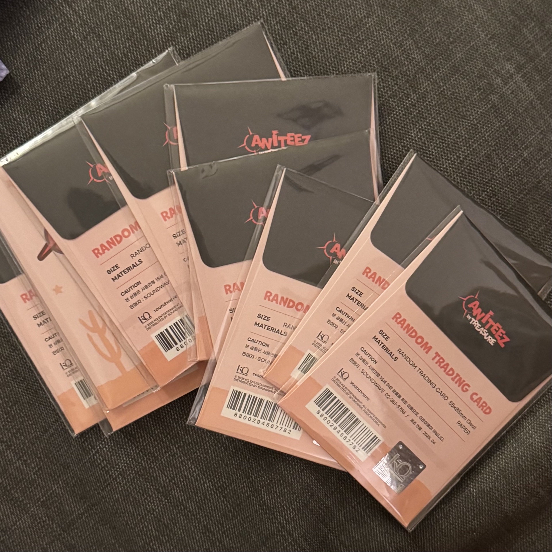 ATEEZ treasure快閃店未拆卡包、傘照片組