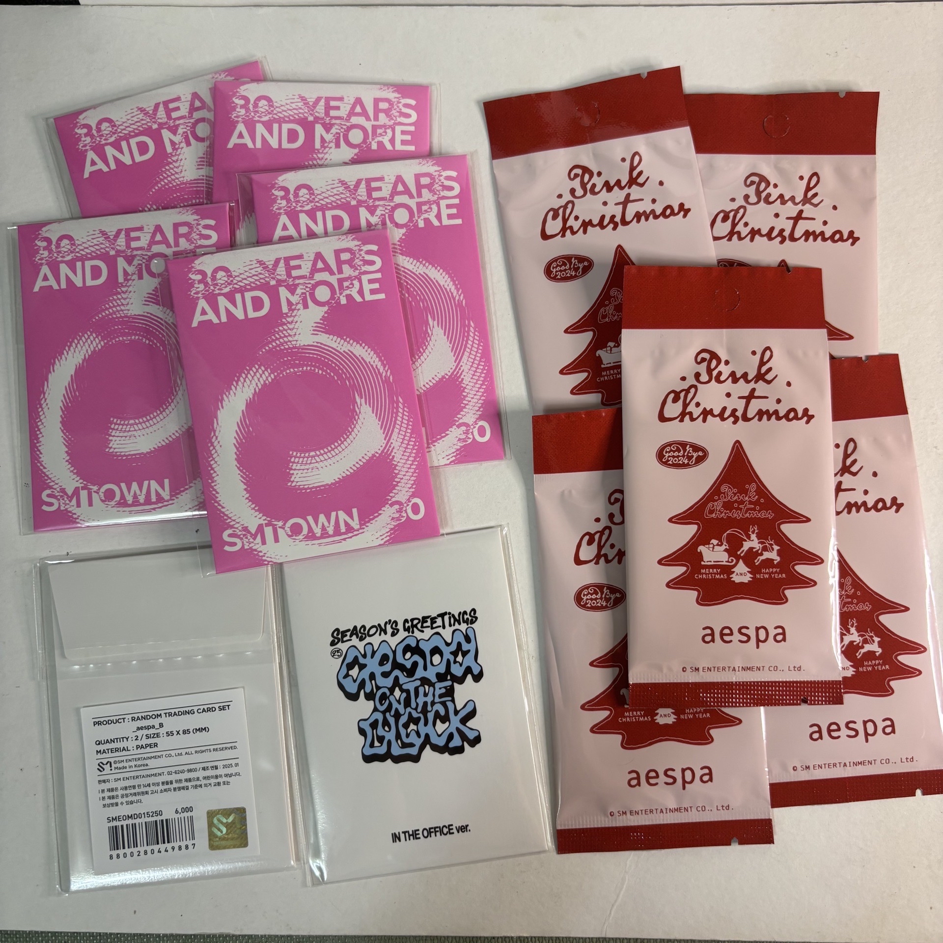 aespa 隨機卡包未拆 24聖誕 25年曆卡包 smtown卡包