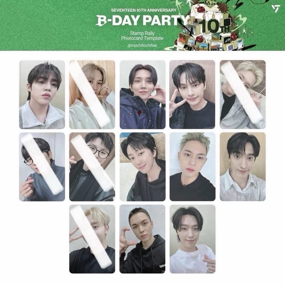 SEVENTEEN 十週年集章卡