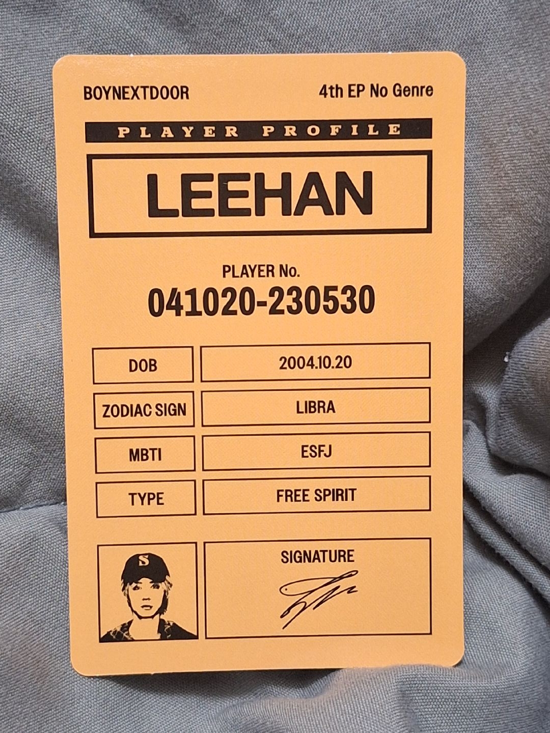 No Genre LEEHAN 金桐儇 單封專卡