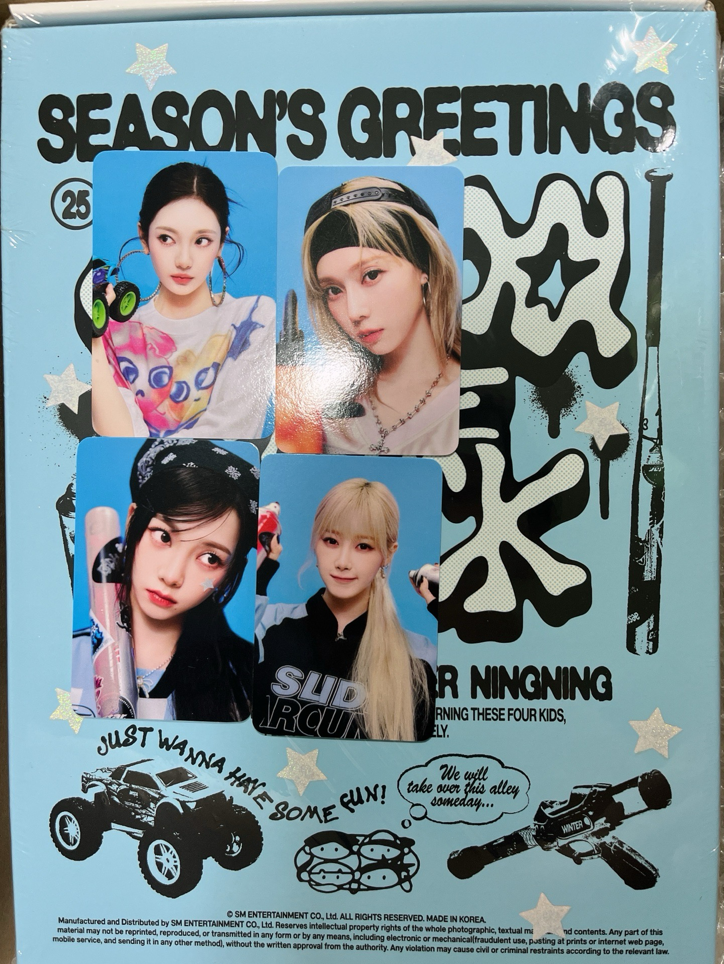 aespa 2025年曆 全新未拆 含WM特典一套 season’s greetings