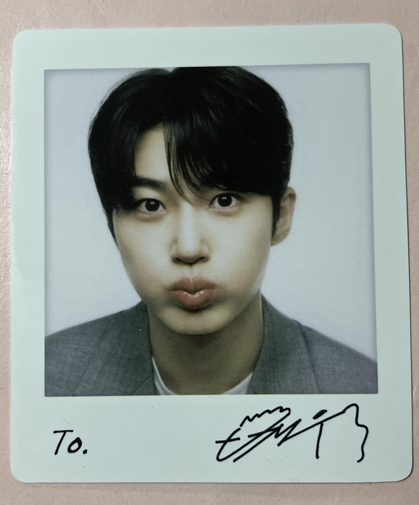 邊佑錫 八道泡麵拍立得小卡