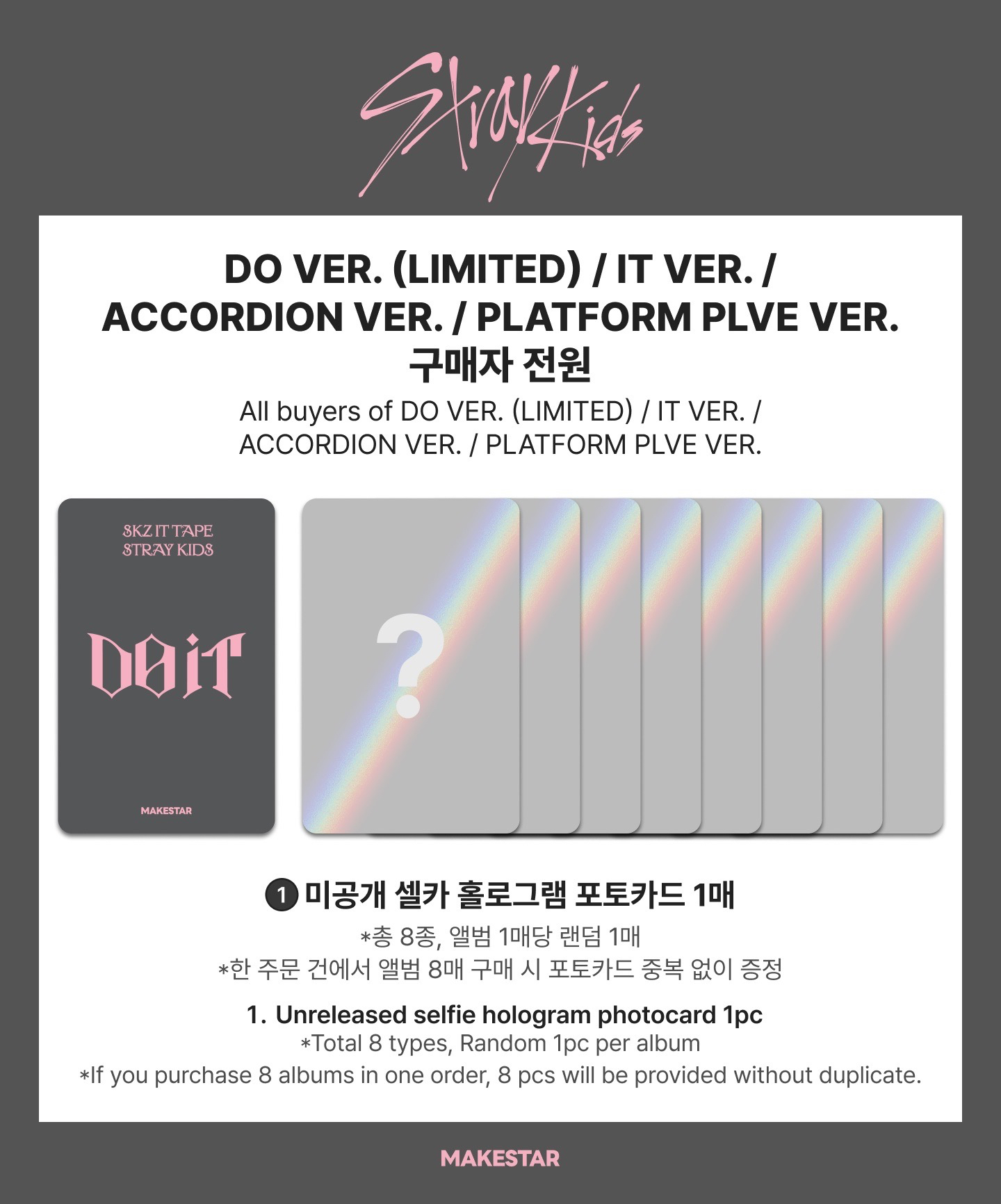 預購/ Stray Kids DO IT MAKESTAR通路