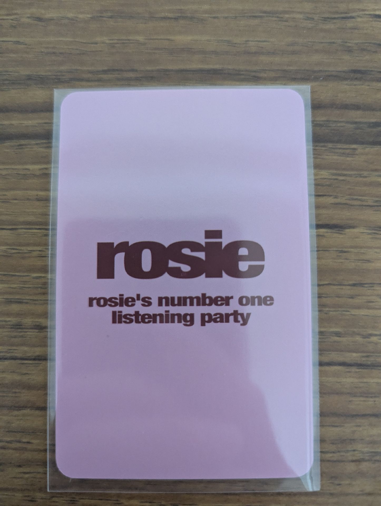 Rosie K4視聽應募特典