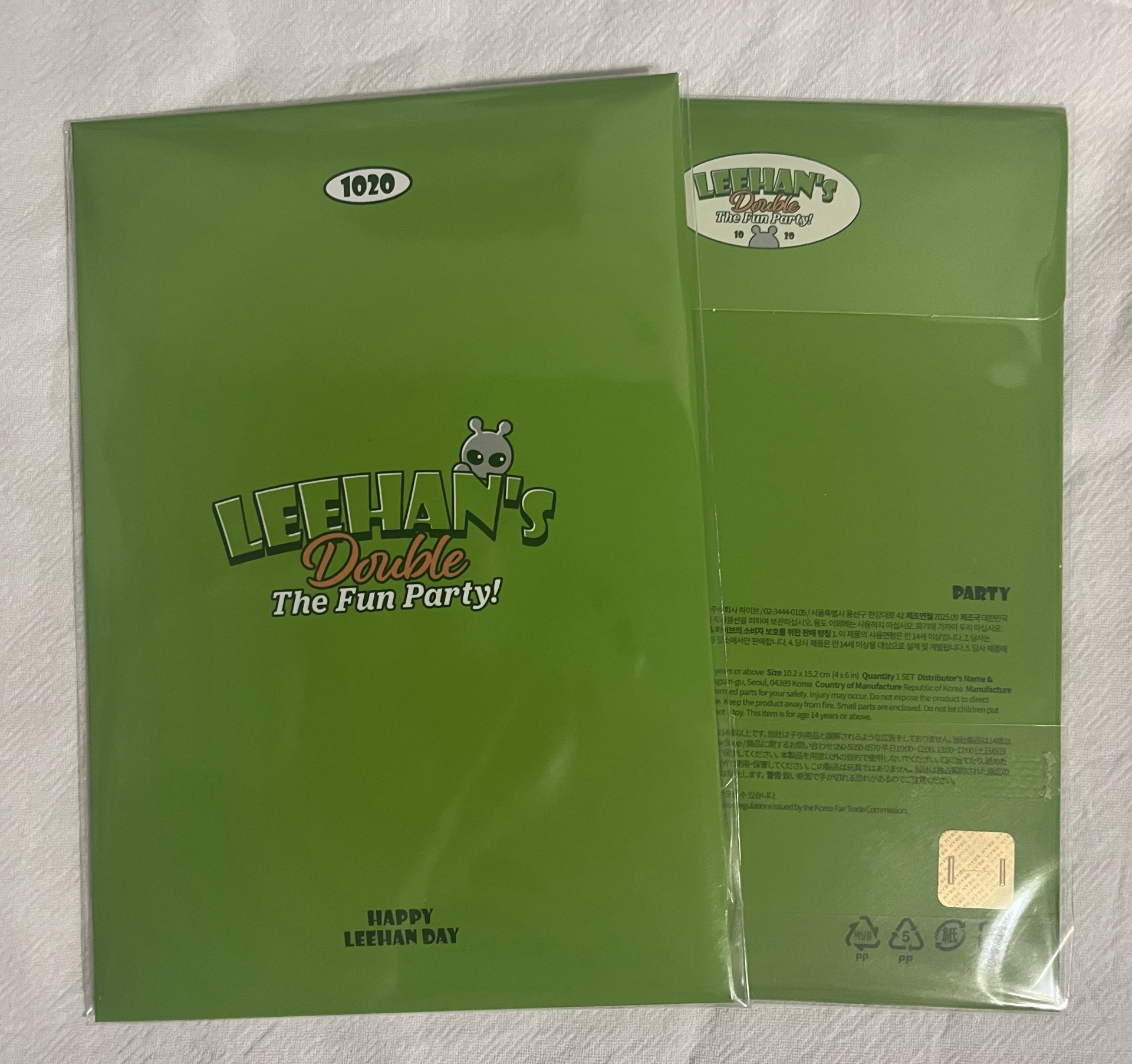 李涵 25生日禮 明信片組 party