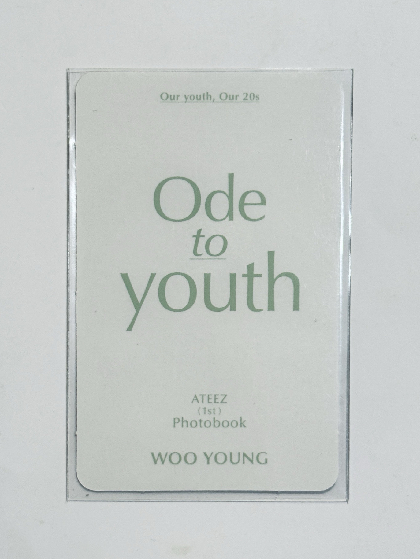 ATEEZ 1ST PHOTOBOOK;ODE TO YOUTH 寫真卡  友榮