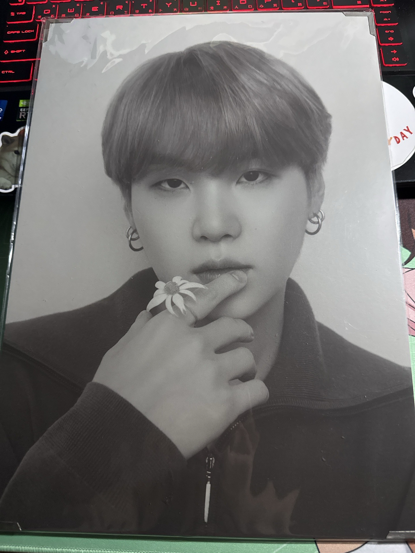 BTS SUGA MONOCHROME 相框