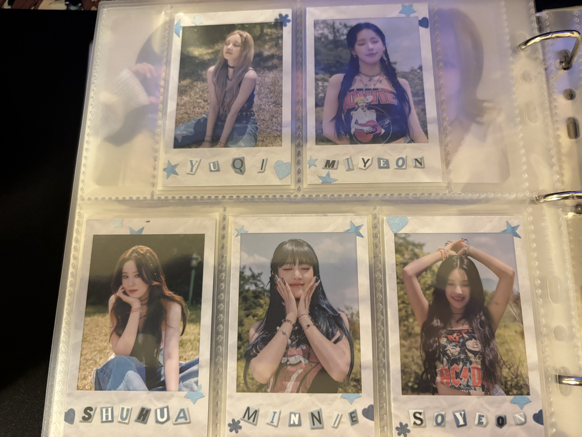 I-DLE 世巡周邊卡一套15張不拆