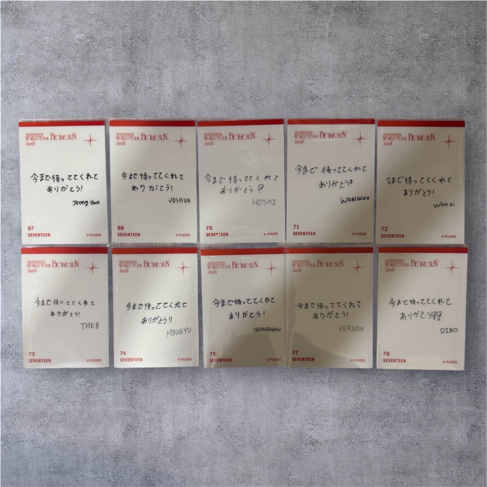 BE THE SUN JAPAN卡包卡 手寫卡背