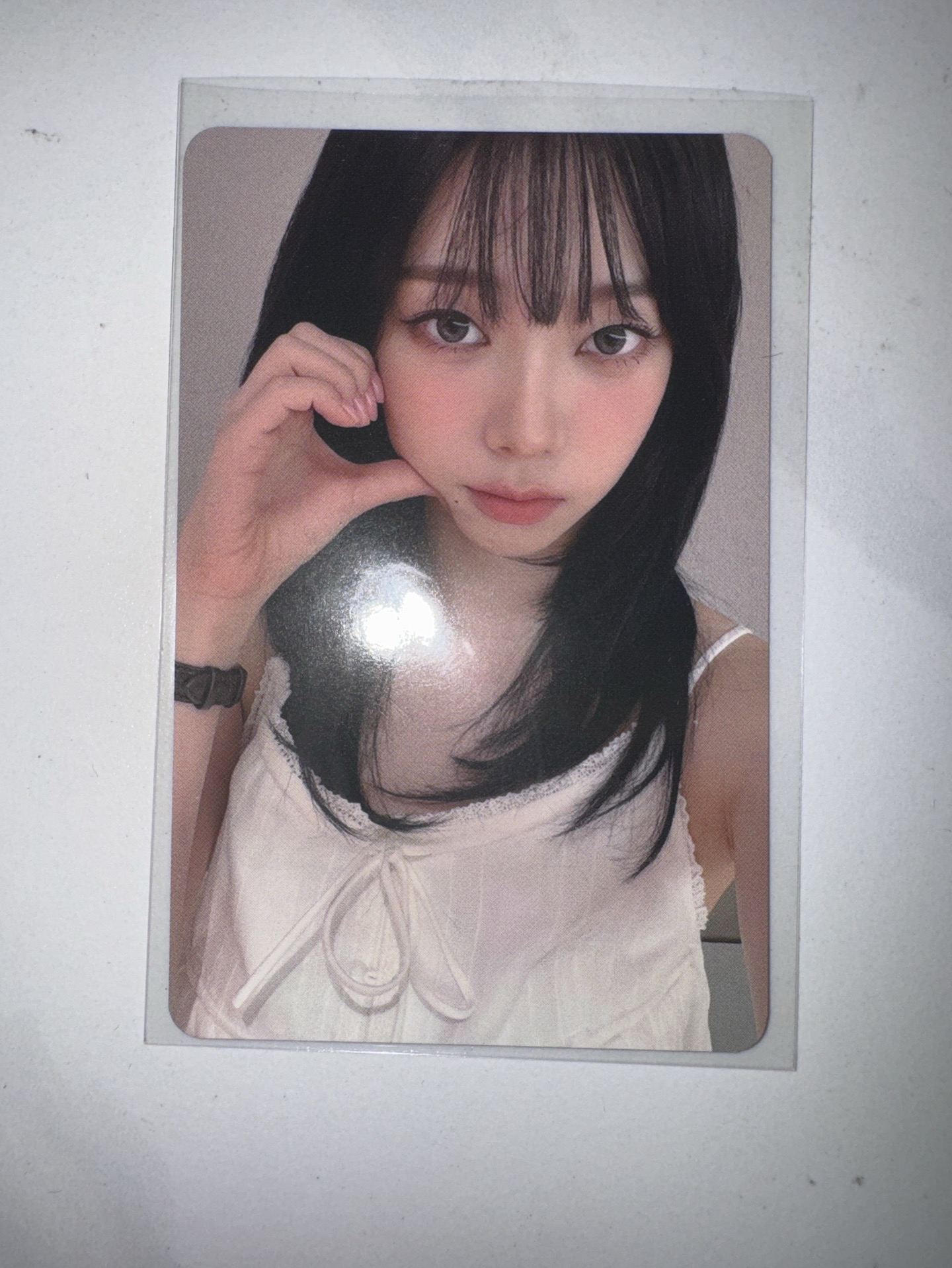 aespa karina 泡泡摩奇簽售自拍卡