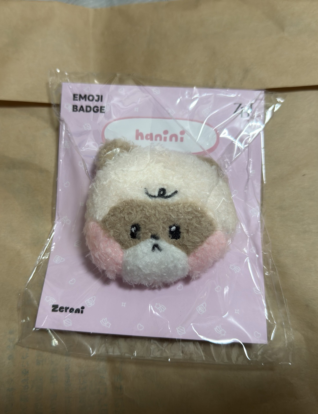 毛絨徽章 昊 hanini 