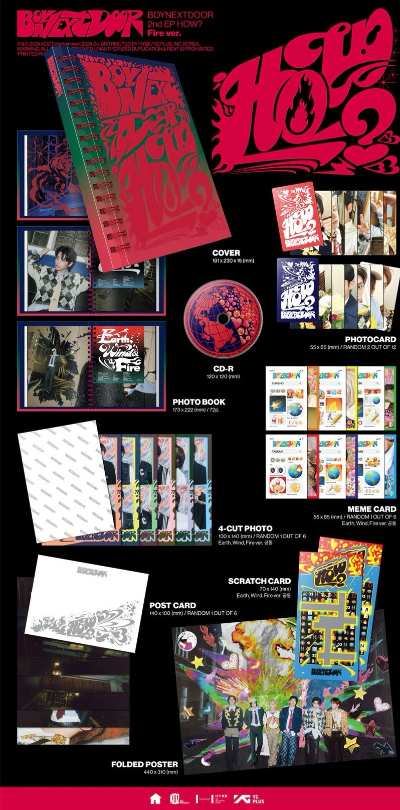 Fire ver. 專輯配置